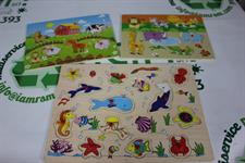 PUZZLE IN LEGNO CON FORME AD INCASTRO (3 PEZZI)